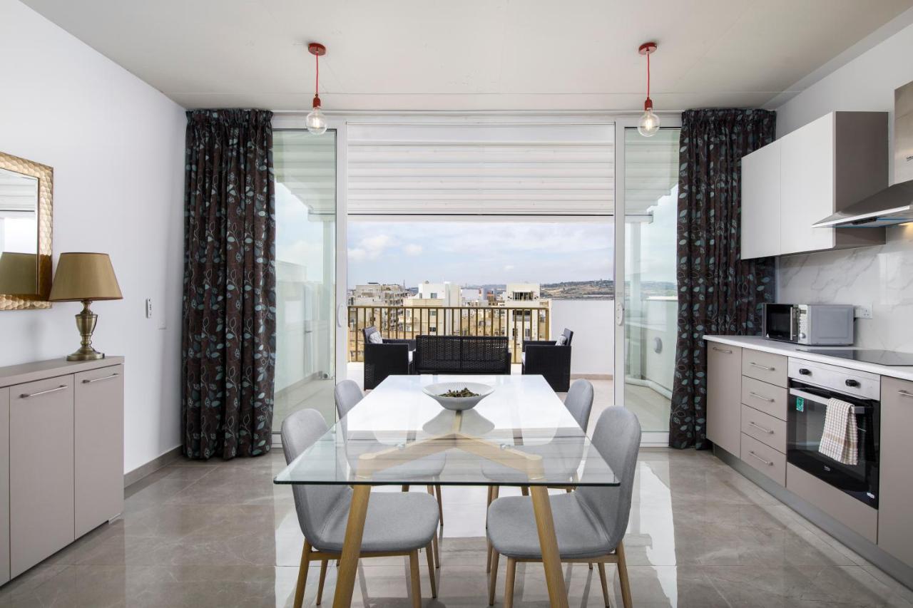 Hilltop Apartments - Stylish Comfort Living Close To The Sea, Bugibba 세인트폴스베이 외부 사진